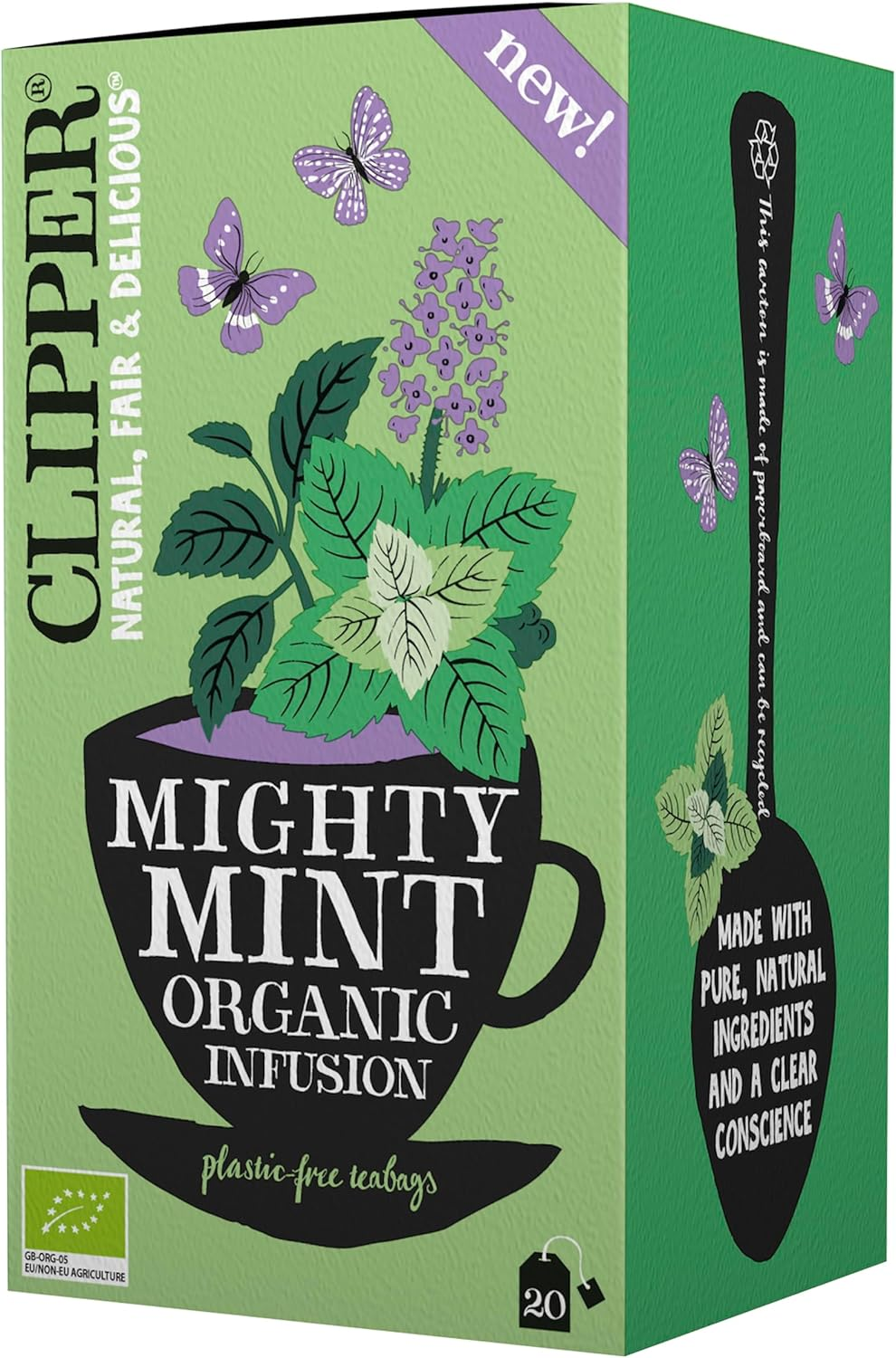 Clipper Organic Mighty Mint 20Teabags image number 1