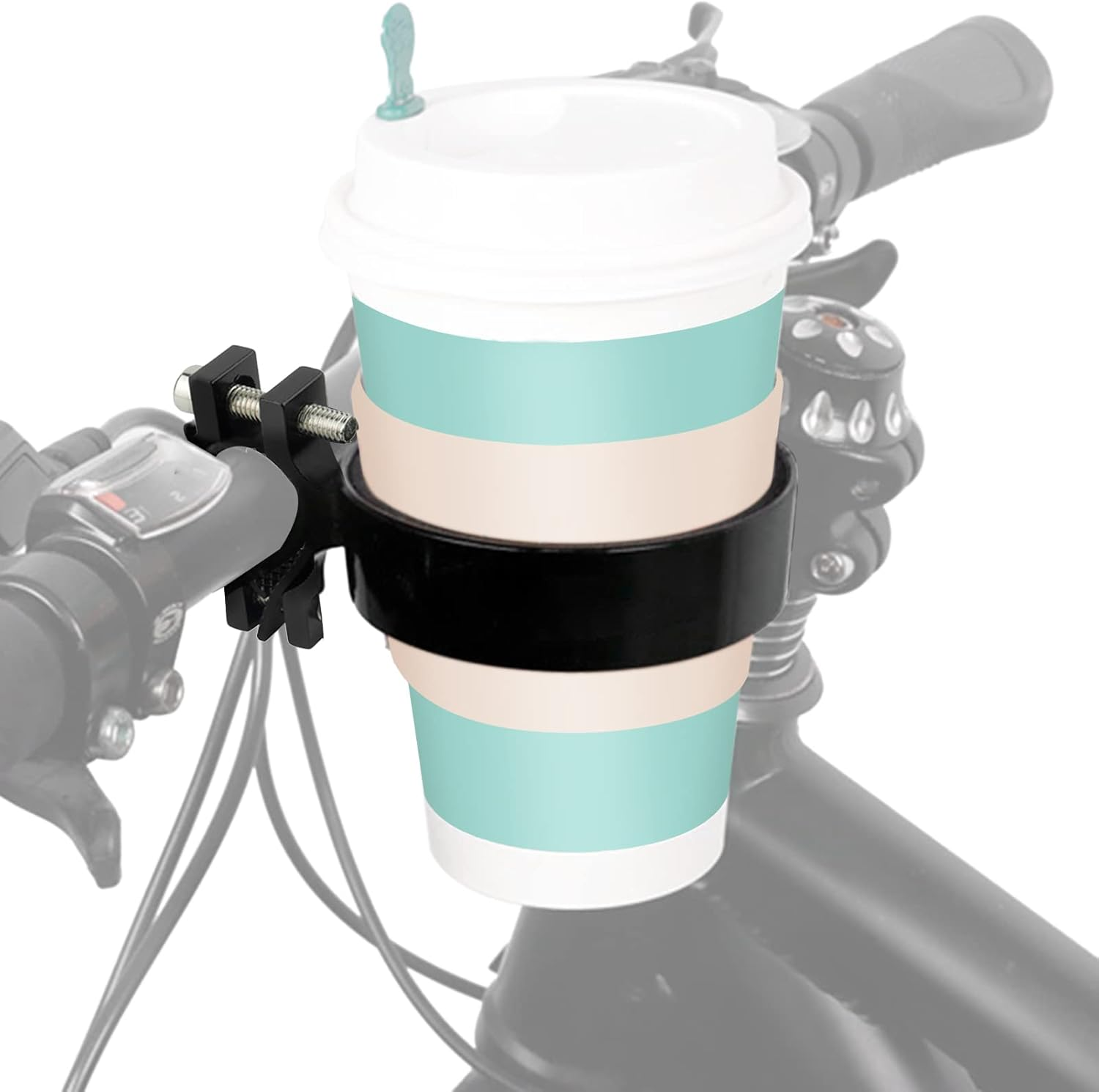 Bike Handlebar Cup Holder Aluminum Cup Bottle Holder Road Bicycle Bike Water Bottle Coffee Drink Cup Holder image number 3