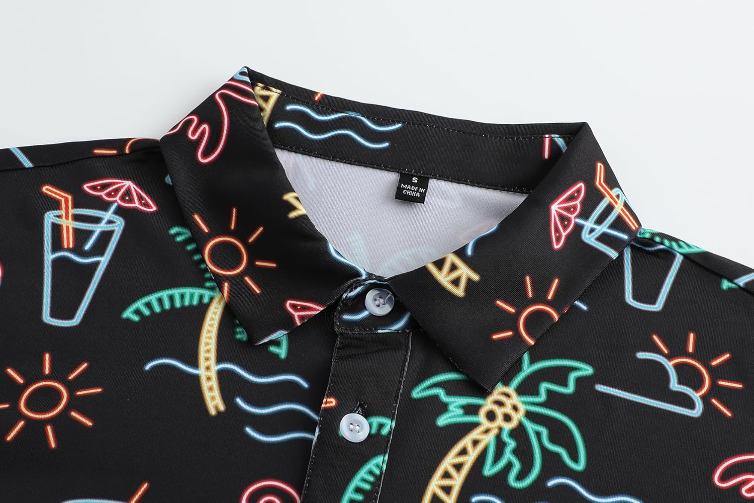 Men'S Golf Polo Shirts Funny Golf Shirts for Men Performance Moisture Wicking Quick Dry Athletic Short Sleeve Shirts image number 2