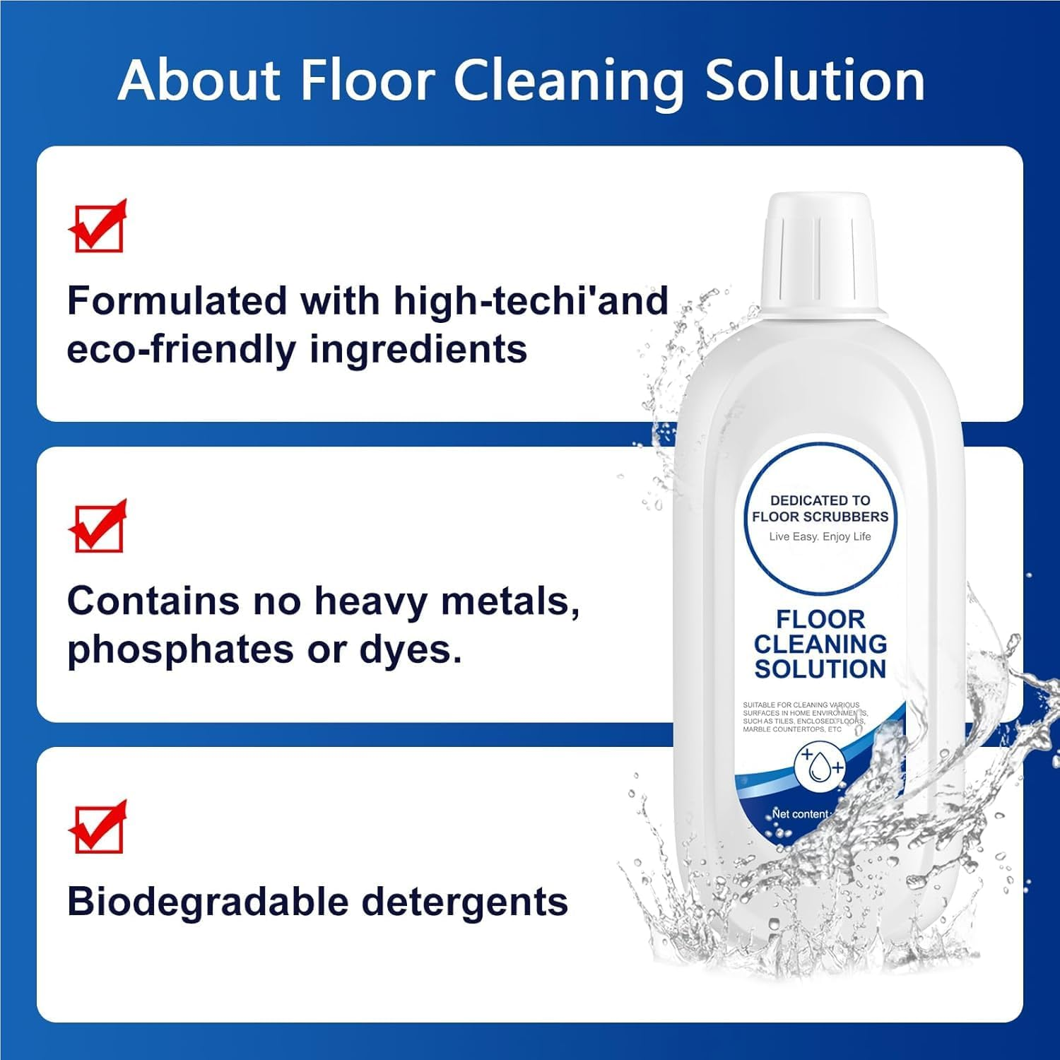 Floor Cleaning Solution Compatible with Tineco, Deep Cleans for Multiple Hard Floors, Suitable with All Robot Vacuums with Mopping and Cordless Wet/Dry Vacuum Mop Cleaner (2 Bottle) image number 4