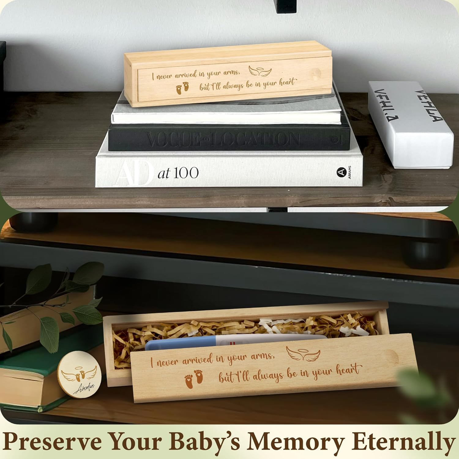 Miscarriage Gifts for Mothers - Mothers Day Gifts for Moms Who Lost a Baby, Gift for Miscarriages Loss of Baby Sympathy Gift, Infant Loss Test Keepsake Box image number 1