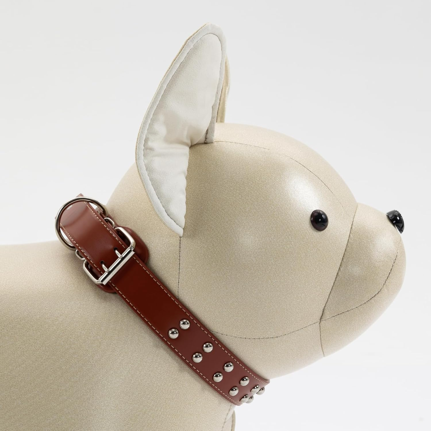 BST FURNH Cute Dog Animal Ottoman Animal Chair Dog PU Leather Pouf Wood Foot Stool Funky Ottoman Nursery Ottoman Puppy Cool Chair image number 6