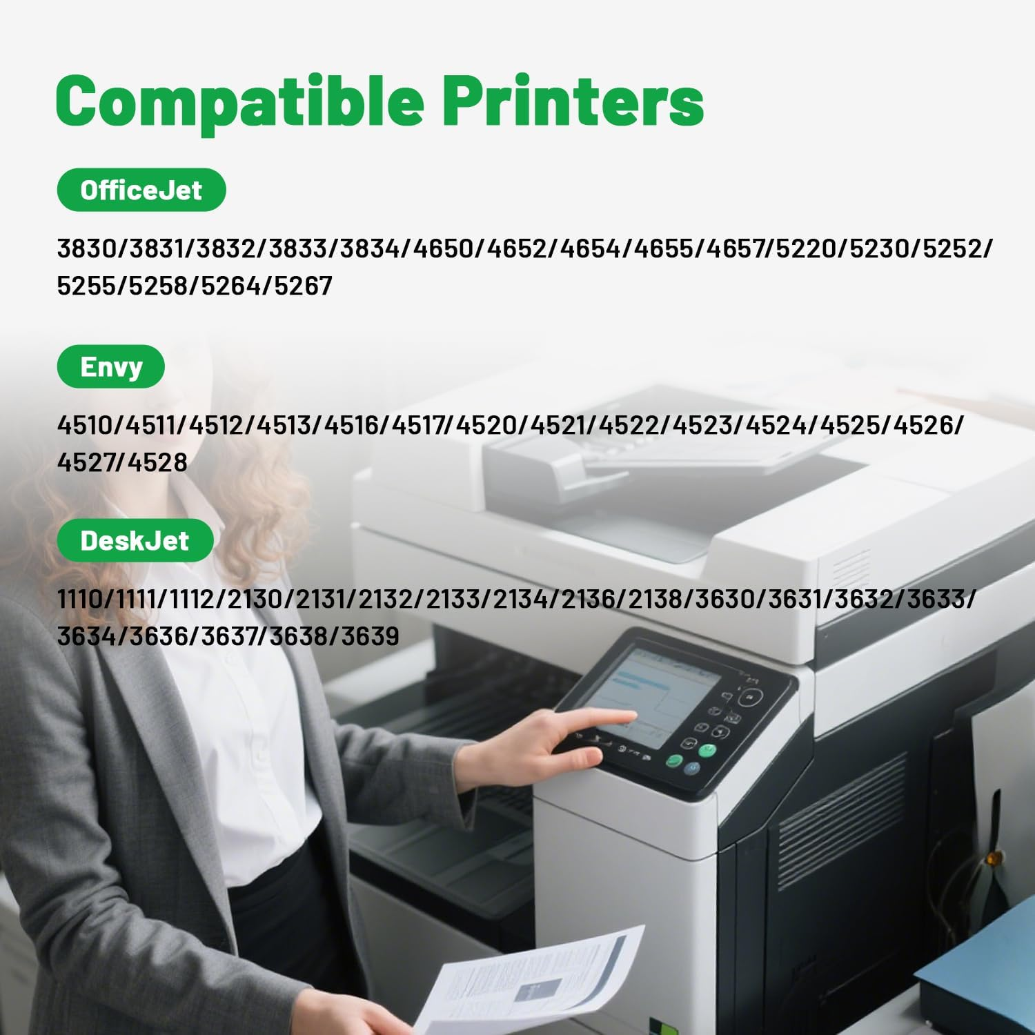 Faedra 63XL Ink Cartridges Remanufactured for HP 63 XL Combo Pack for HP Officejet 4600 5200 3830 3833 4650 Deskjet 2100 3600 1112 2130 Envy 4500 4520 4522 4516 Ink (1Black 1Color)