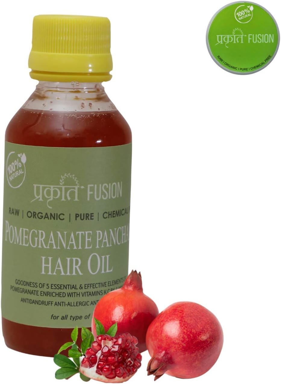 Prakrati Fusion Pomegranate Panchang Hair Oil | Pure,Organic & Chemical Free image number 1