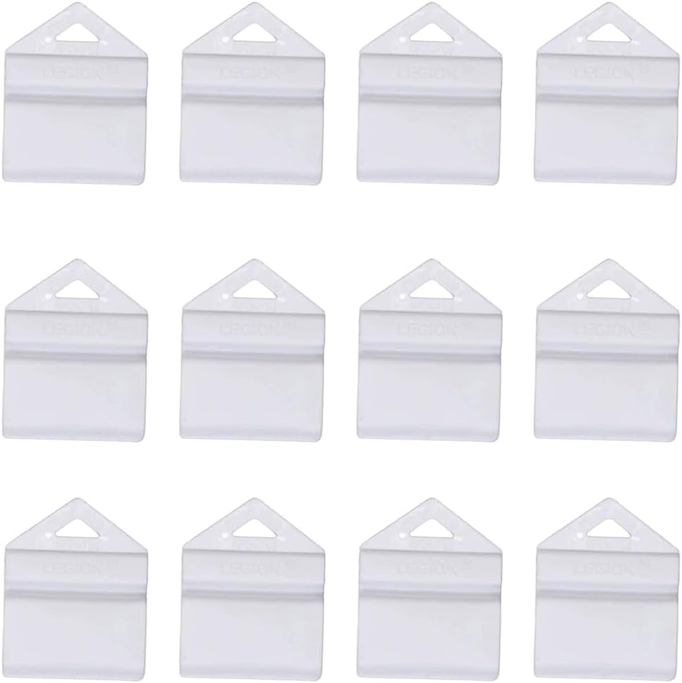 White L & P Plate Holder Clips - Number Plate Mounting Kit for Cars - Durable Plastic Car Accessories (8) image number 5