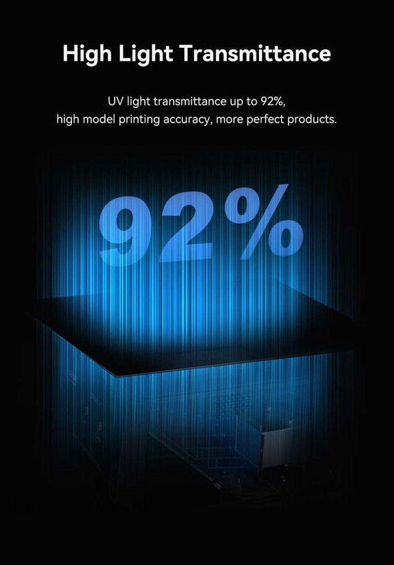 Creality Acf-Basic Release Film 7'' 3Pcs (160 X 235 X0.3 Mm) for Halot-One Pro, Elegoo Mars 4/Ultra/5 Ultra, Anycubic Mono 4/4 Ultra,Sonic Mini 8K S, 3D Printers Accessories, High-Speed Printing image number 4