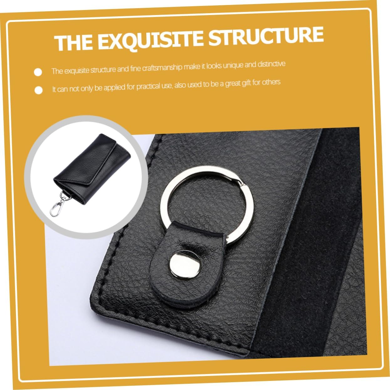 HOLIDYOYO Car Key Bag Durable Key Waist Holder Compact Design Stylish Case for Men Women for Everyday Use image number 6