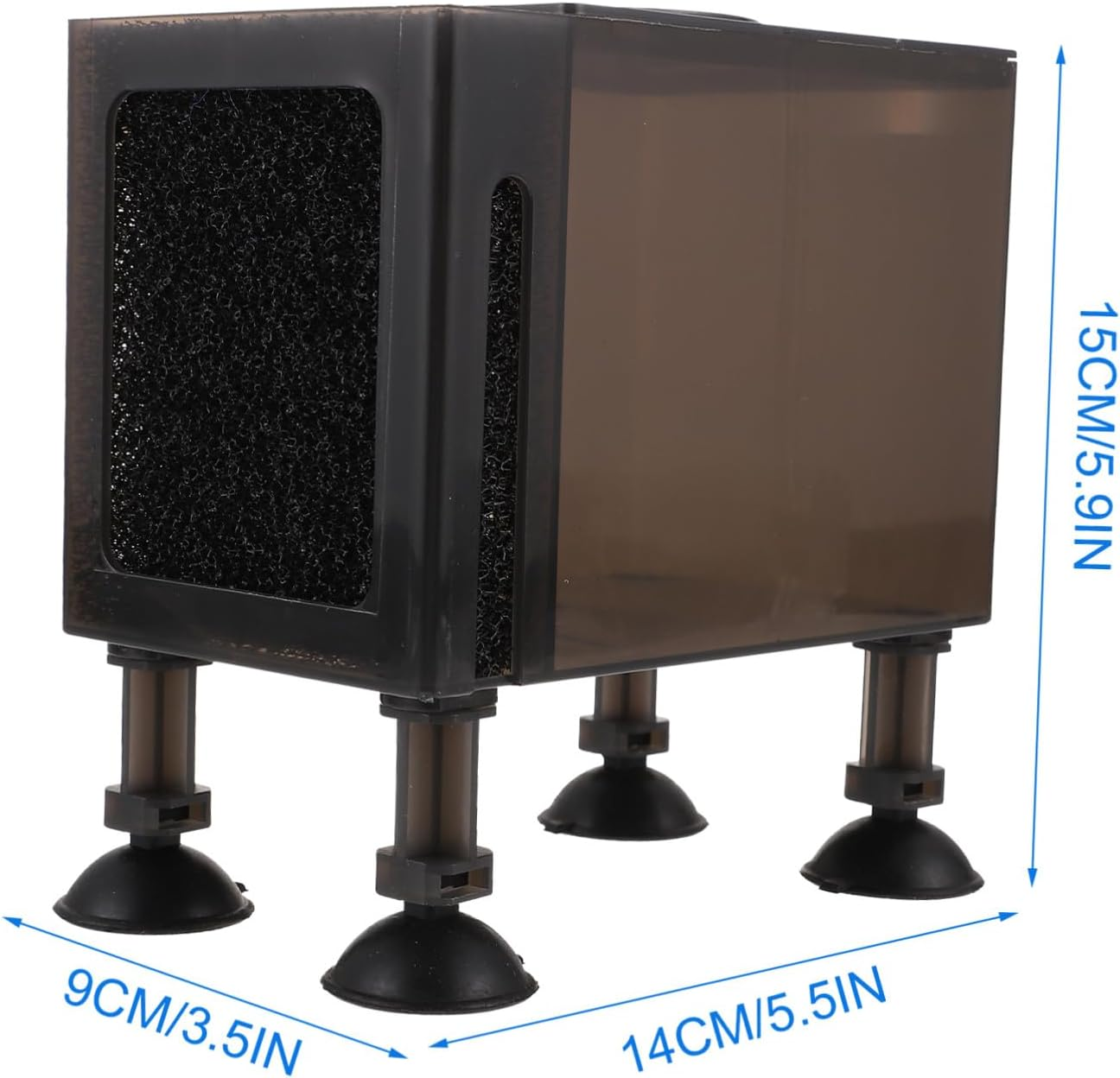 Garneck Plastic Pump Case with High Foot Nails Aquarium Supply Container for Outdoor Submersible Water Pump Protection Sturdy Household Accessory Box image number 1