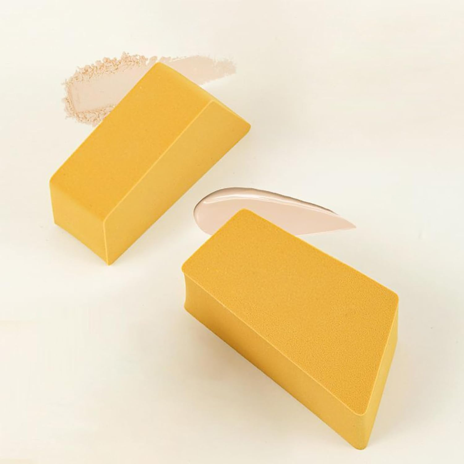 7 Pieces Makeup Sponges, Trapezoid Powder Puff, Geometry Makeup Foundation Brush, Dry and Wet Use for Foundation, Cushion Foundations, Primer, Blush image number 6