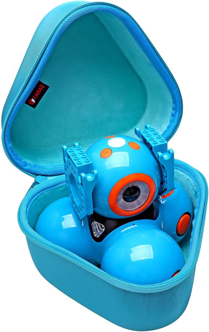 XANAD Hard Carrying Case for Wonder Workshop Dash Robot or Cue Coding Robot - Travel Storage Protective Bag Black