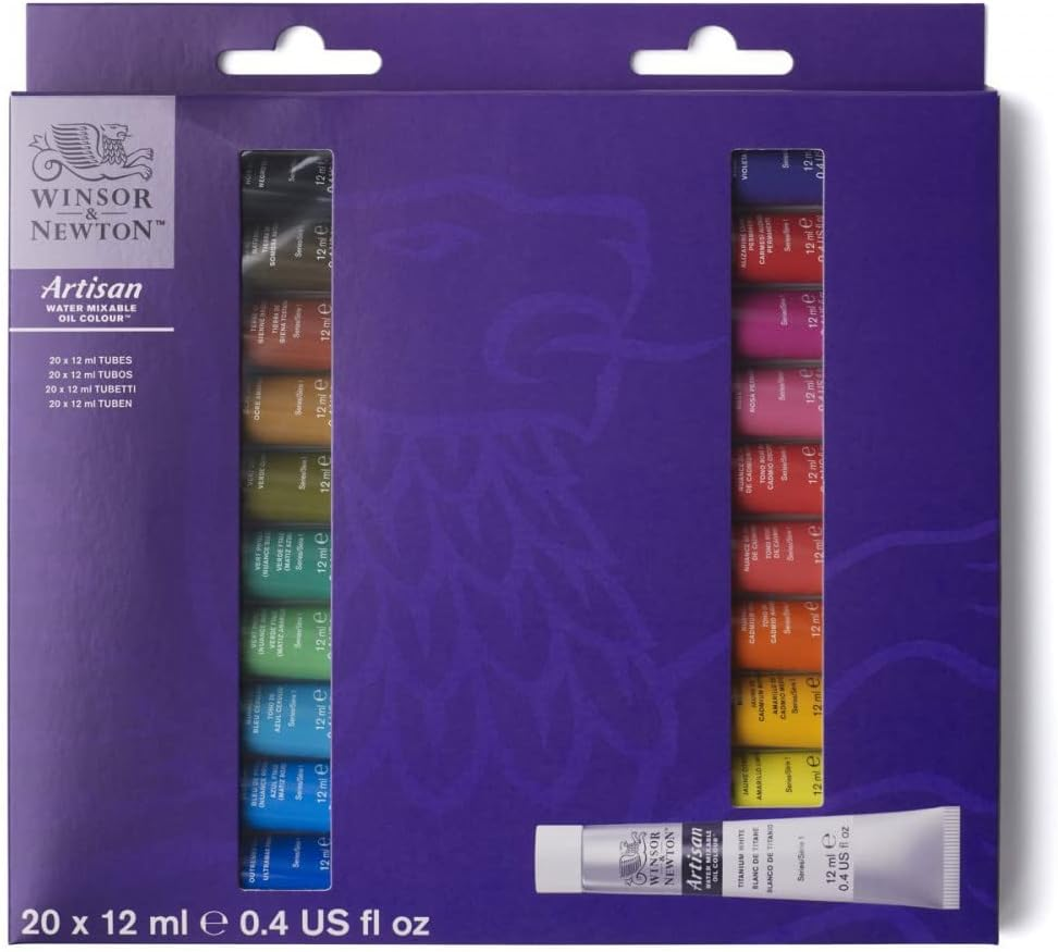 Winsor & Newton Artisan Water Mixable Oil Colour Beginners Set, Multicolor