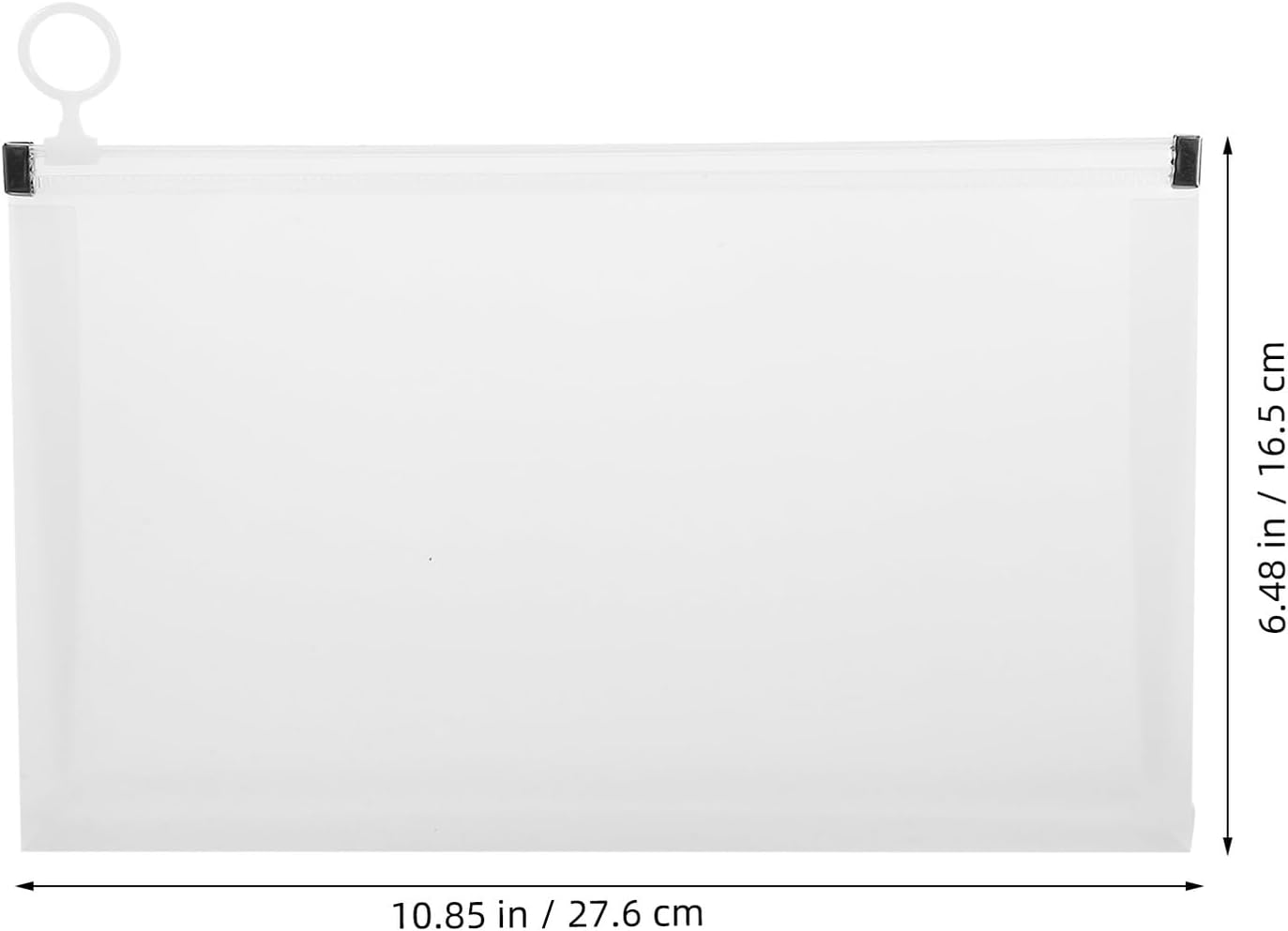 Gadpiparty 4Pcs Document Pouch Zipper File Organizer Bags Large Capacity Transparent Receipt Storage for Office School Business Travel