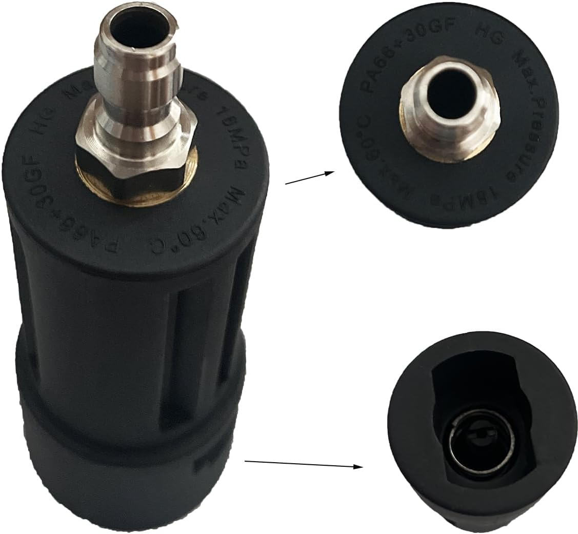 1/4'' Quick Connect Power Washer Adapter, Compatible with Karcher Pressure Washer, Karcher Pressure Washer Accessories