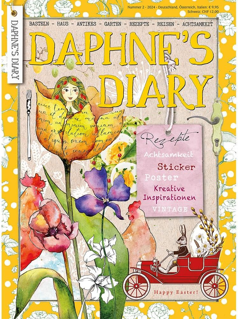 Daphne'S Diary Magazine #4 2024 (French) | Creative Crafts Workbook | Interactive Diary Magazine for Mindfulness, Colouring, Art, Cooking, Travel | Full of Creative Inspirations