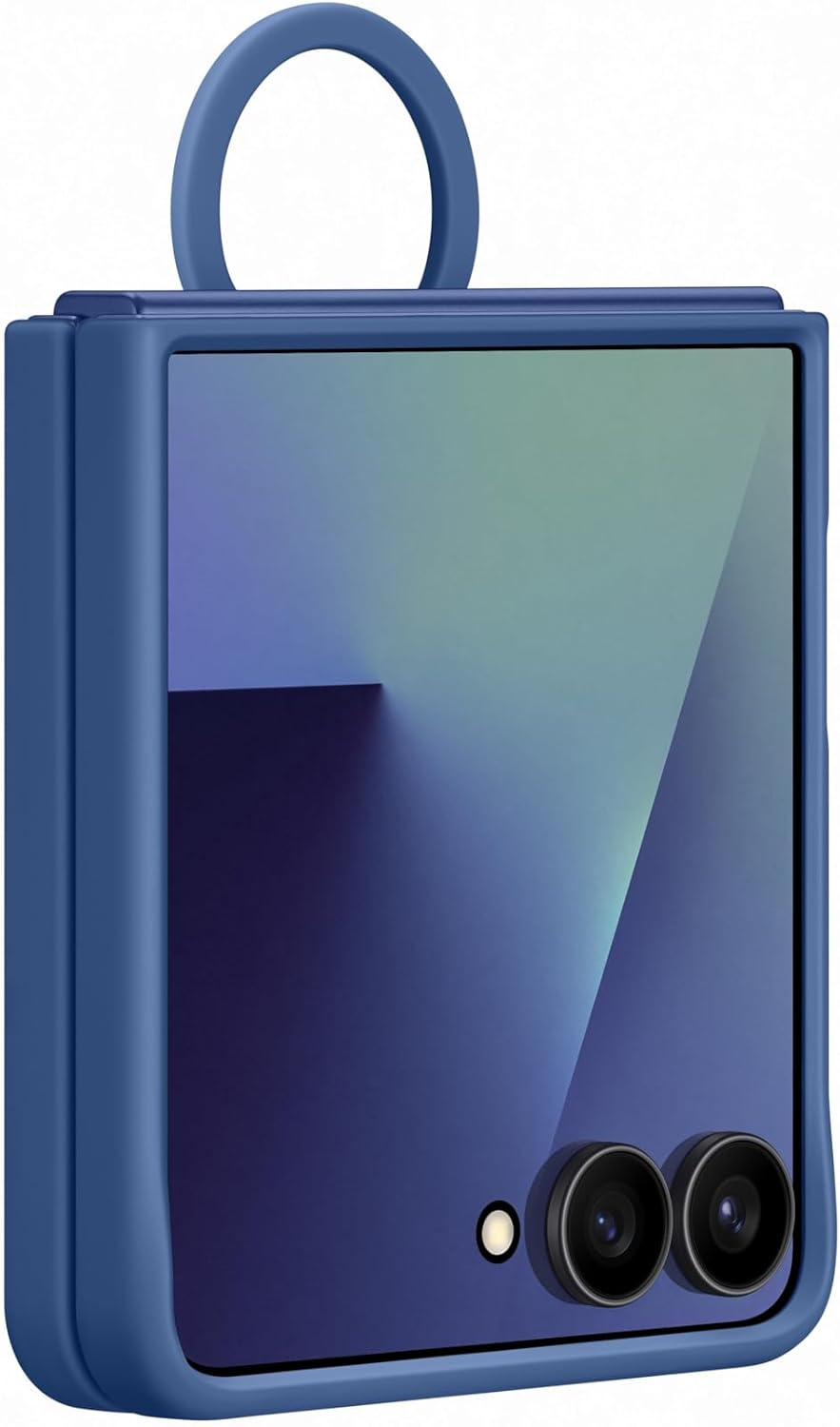 Samsung Galaxy Flip 7 Silicone Ring Case, Blue image number 5