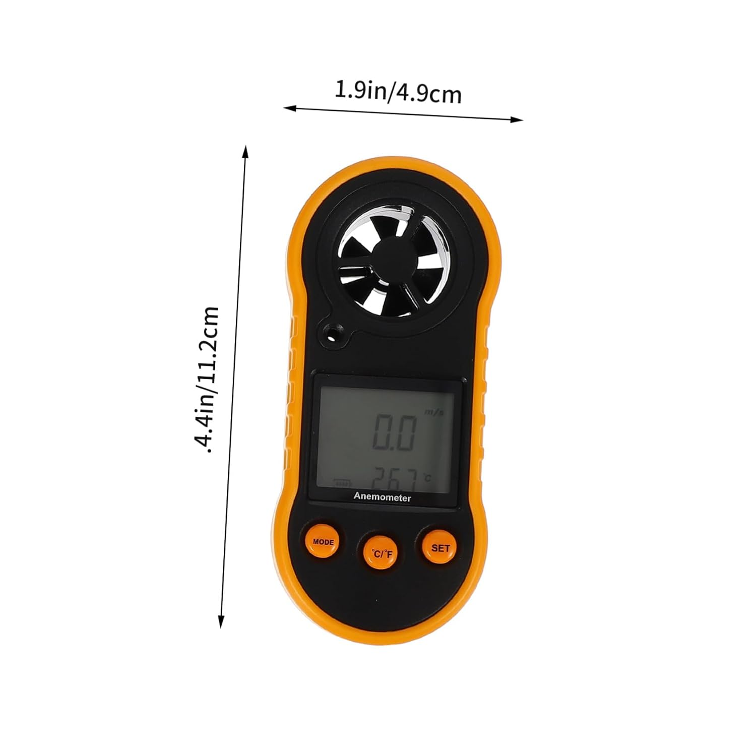 Digital Handheld Anemometer Wind Speed Meter Temperature Measurement and Backlight Screen Display for Air Flow Velocity and Wind Velocity Measurement image number 5