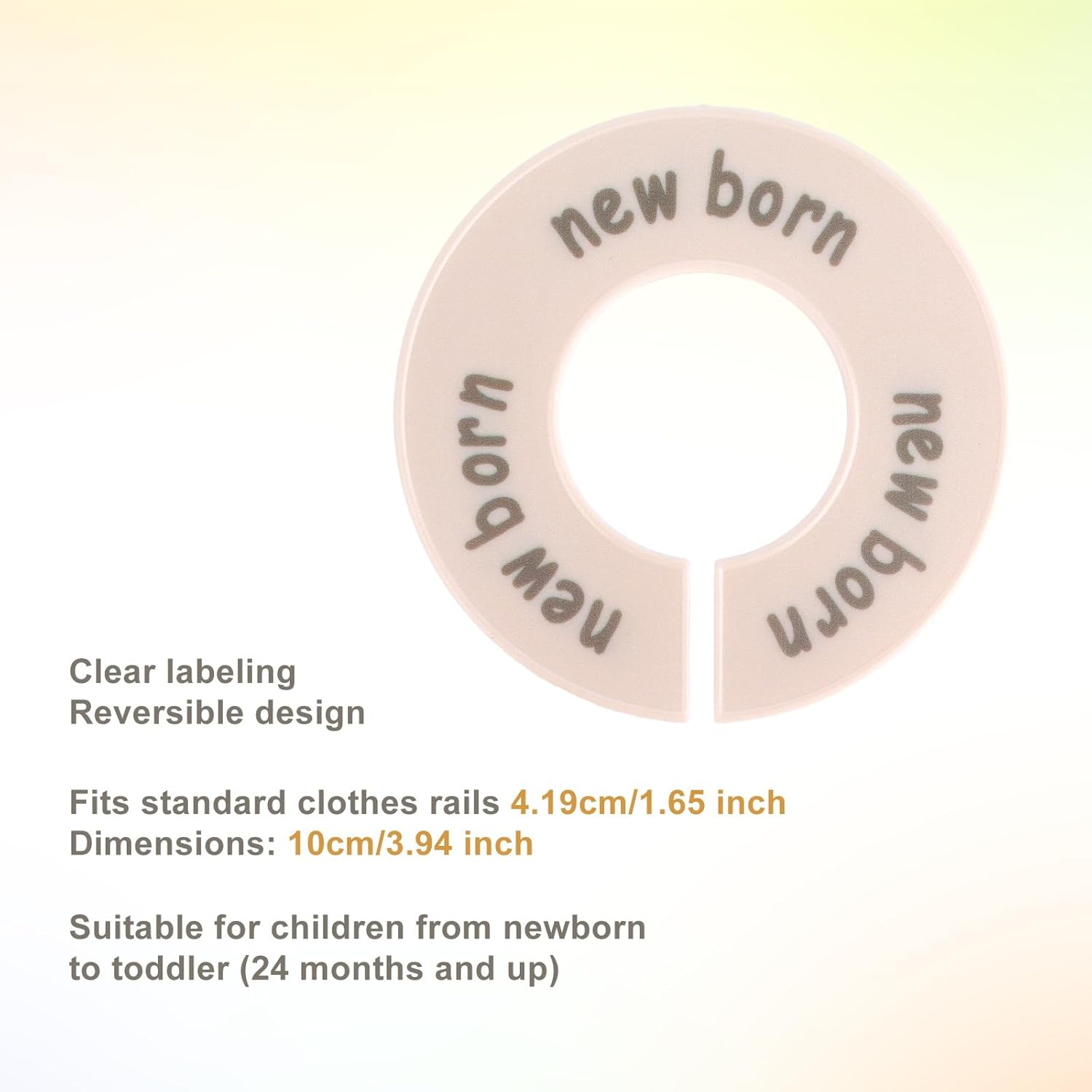 8Pcs Baby Clothes Dividers for Closet, Plastic Nursery Closet Organizers round Size Dividers for Newborn Toddler Age Labels Wardrobe Decor & Storage Solution image number 5