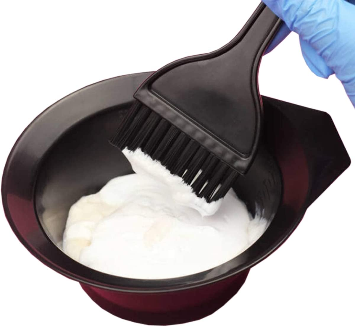 DIY Hair Dye Brush and Bowl Set for Salon and Craft Hair Colour Set for Dyeing image number 5