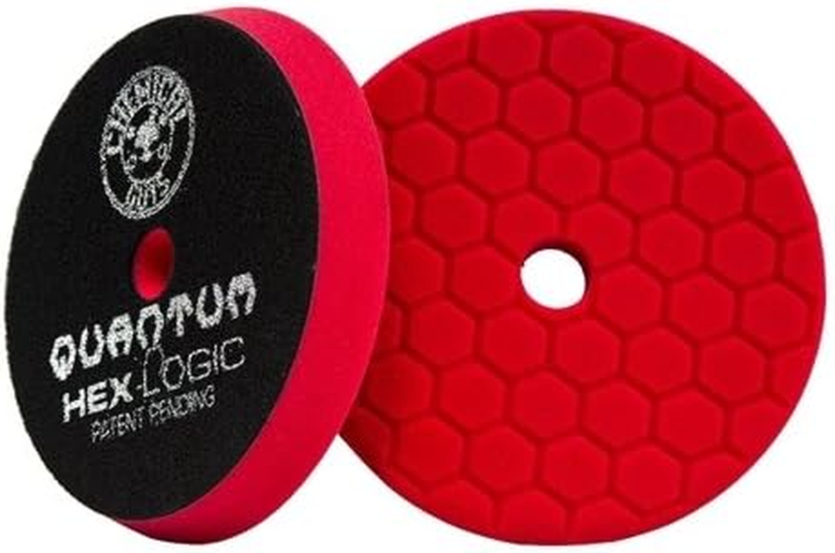 Chemical Guys BUFX117HEX6 Hex-Logic Quantum Ultra Light Finishing Pad (Red, 6.5 Inch) image number 6