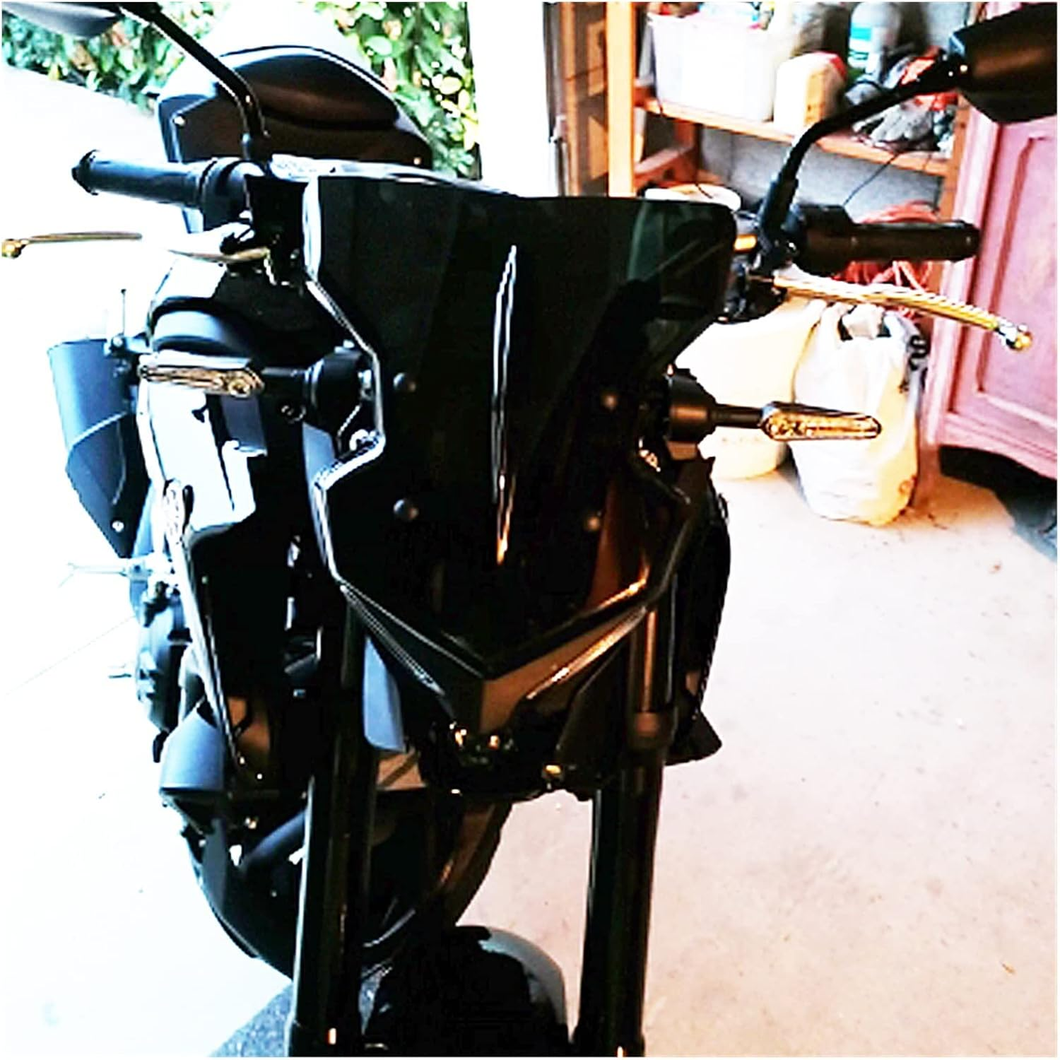 KANGYEBAIHUODIAN Fit for Yamaha MT-03 MT03 2020 2021 Motorcycle Windscreen Windshield Shield Screen with Bracket Fit for Yamaha Mt-03 Mt 03 (Color : Brown) image number 3