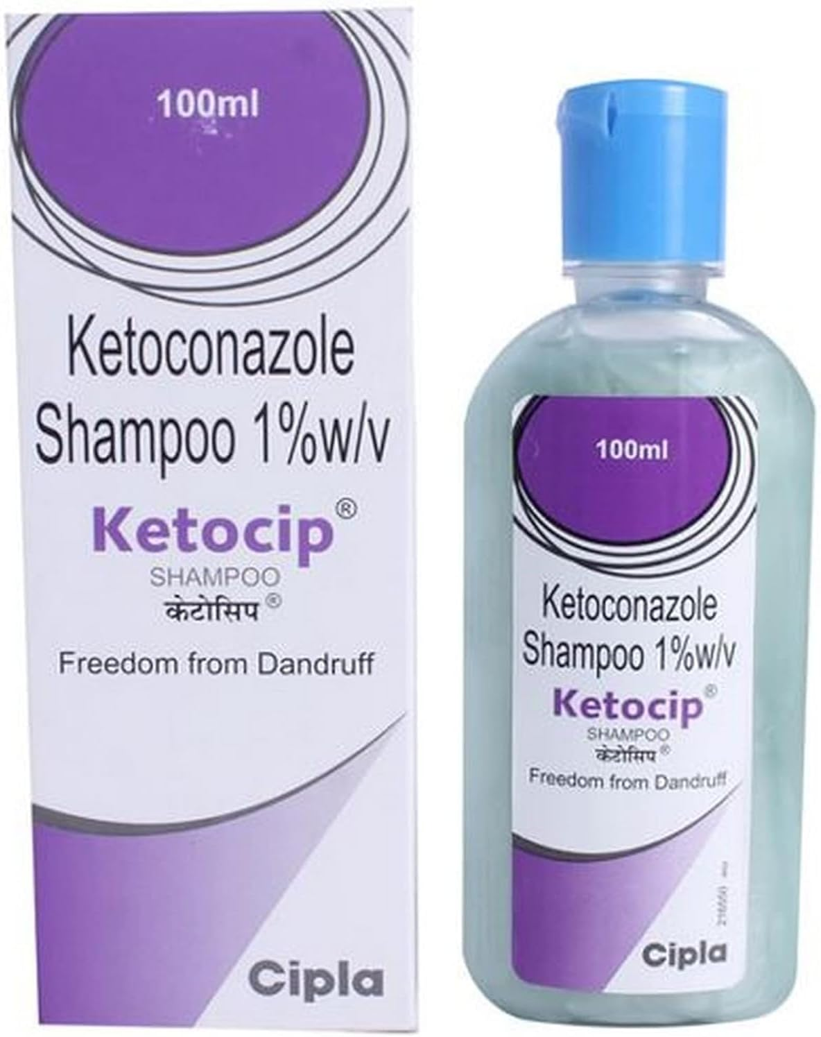 Ketocip Anti-Dandruff Shampoo with 1% Ketoconazole, Fresh Scent, 5 Fl Oz
