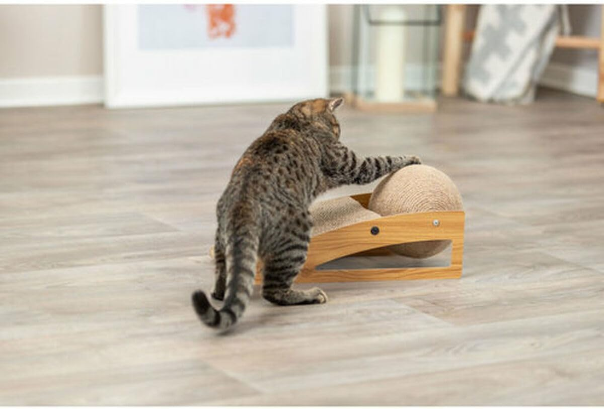 Cat Scratcher Trixie Jute Wood Cardboard 40 &times; 17 &times; 20 Cm - Brand: Trixie - EAN: 4011905480237