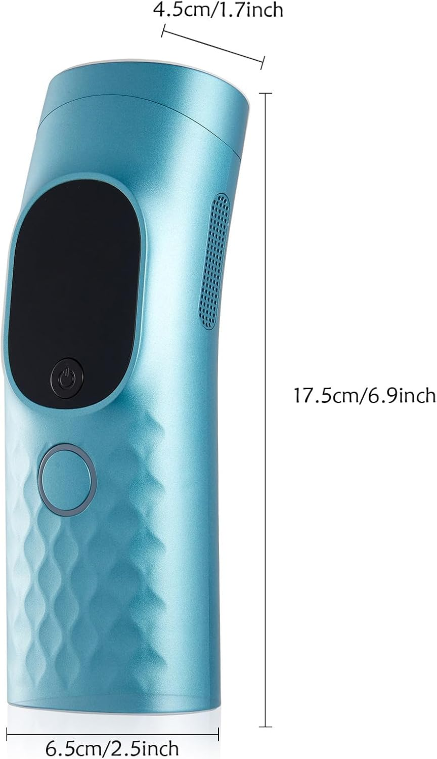 Laser Hair Removal for Women and Men - Permanent Painless Ice Cooling IPL Device Remover Machine with Shaver, Goggles, 999,999 Flashes for Body and Face, Corded