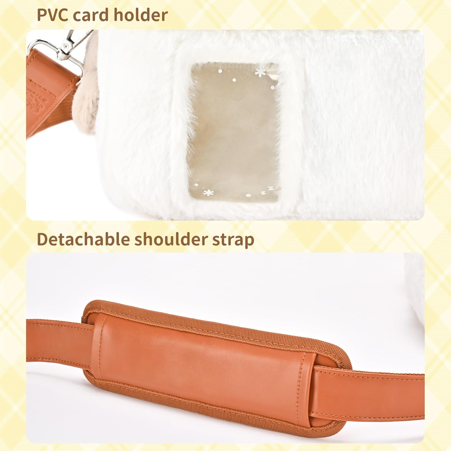 Kuitmor Camera Bag,Plush Crossbody Camera Case,Dslr/Slr/Mirrorless Camera Shoulder Bag for Photographers Compatible with Fujifilm/Canon/Sony - BDG