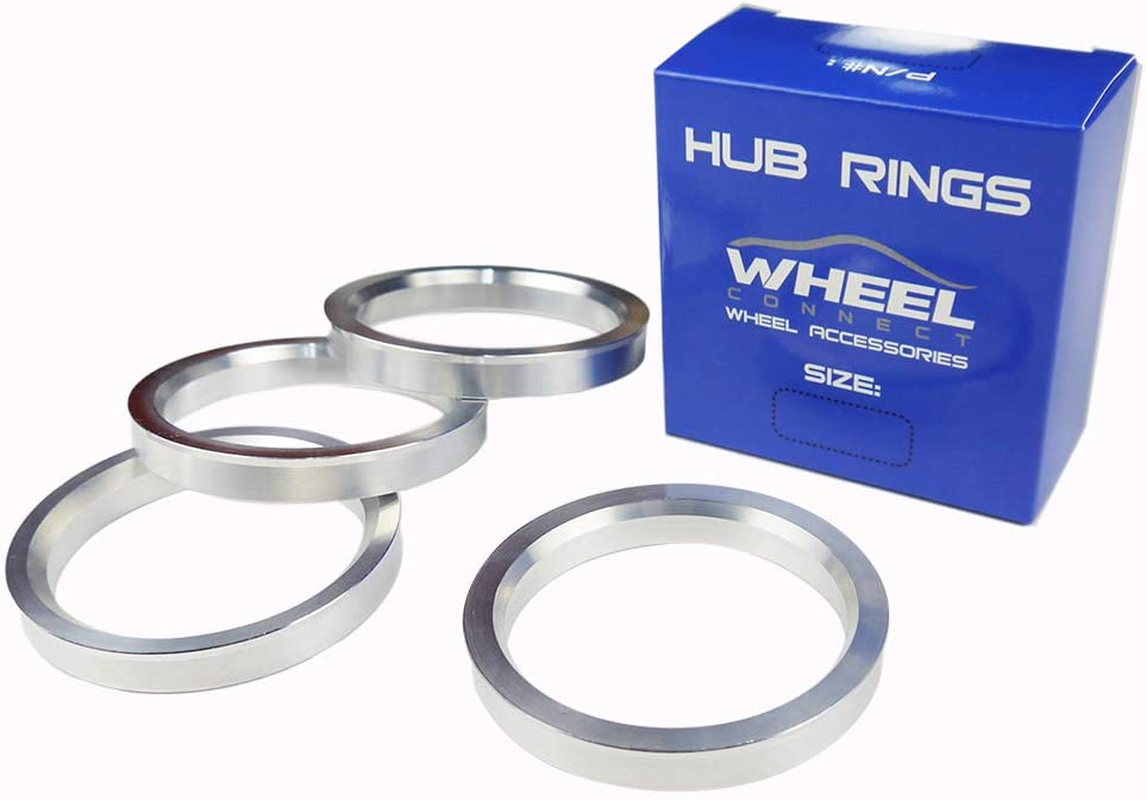 WHEEL CONNECT Hub Centric Rings,76.1 to 70.5, Set of 4, Aluminium Alloy Hubrings, O.D:76.1-I.D:70.5Mm. 8Mm Height. A