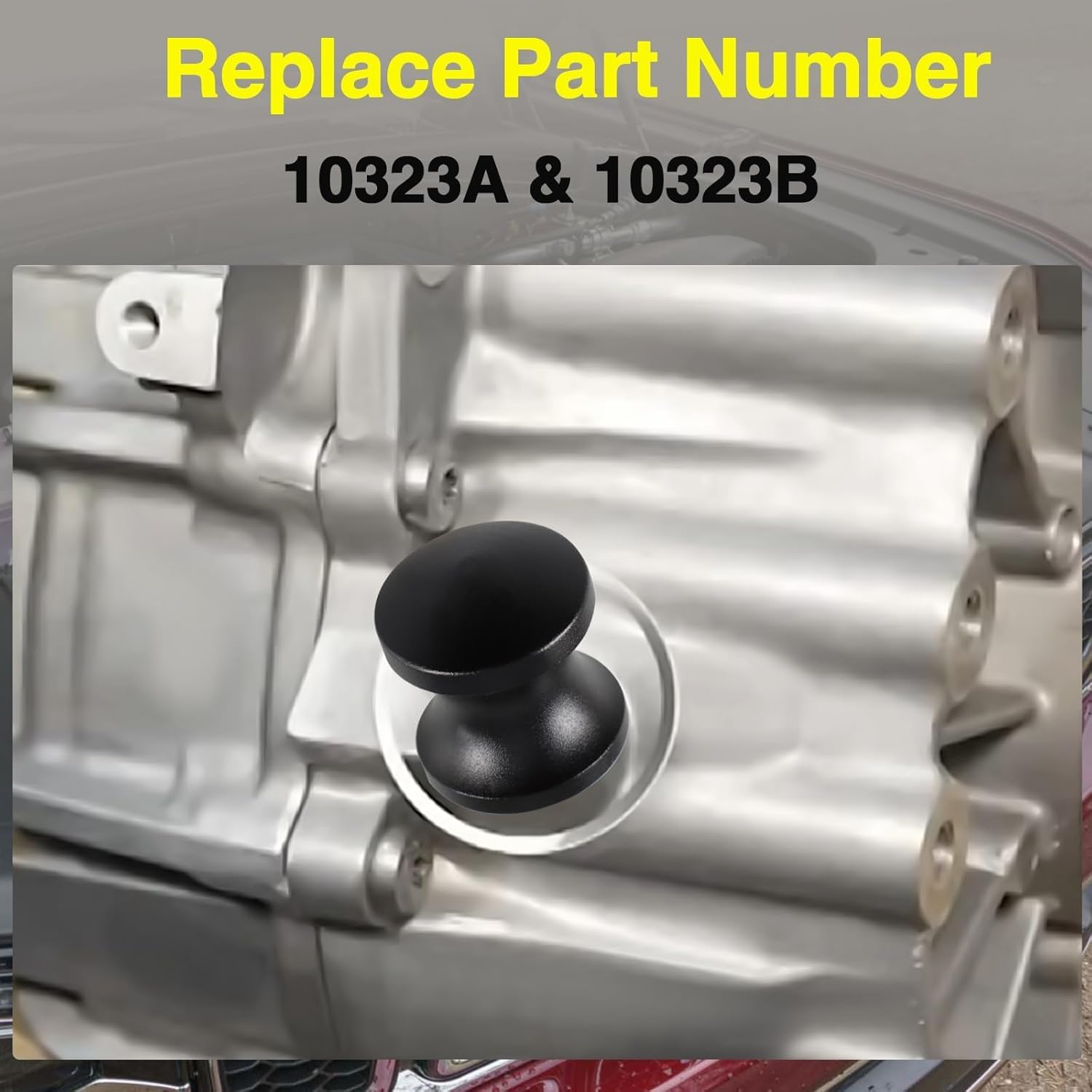 Transmission Dipstick Compatible with Chrysler/Dodge Dart Fiat 500X/ Jeep Cherokee Compass Patriot Renegade 6F24 Automatic Transmissions Replace# 10323A 10323B(Black) image number 6