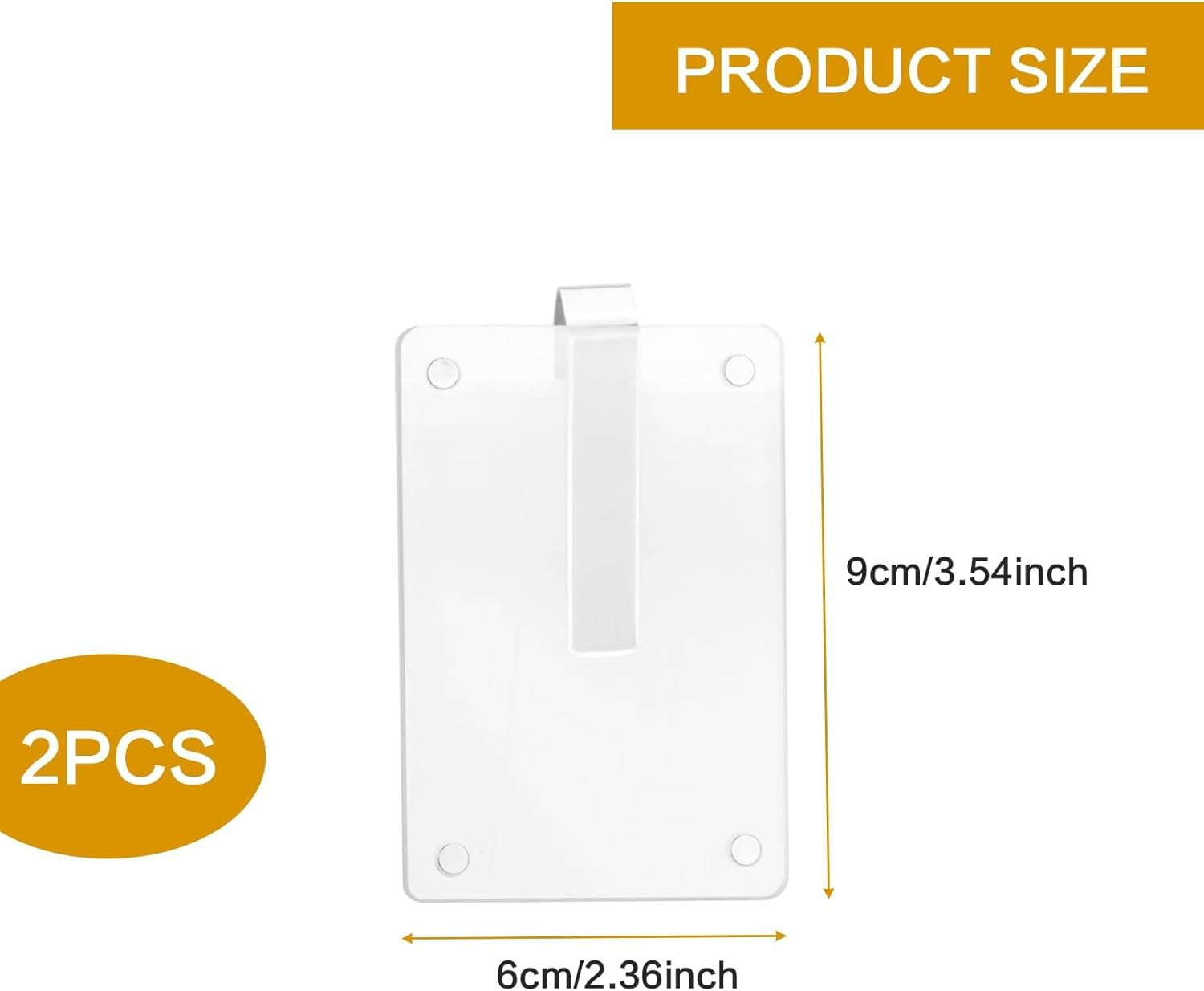 2Pcs Car Sun Visor Photo Holder - 6X9 CM Universal Magnetic Acrylic Car Photo Clip & Car Picture Frame - Personalized Visor Accessory to Display Your Favorite Memory image number 3