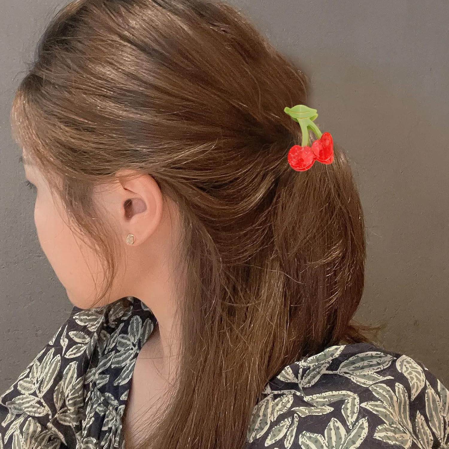 Cute Cherry Hair Claw Clips, Red Fruit Hair Clip, Hair Clip, Red, Summer Hair Clips, Fruit Hair Clips, Small Hair Claws, Suitable for Women to Organise and Decorate Your Hair