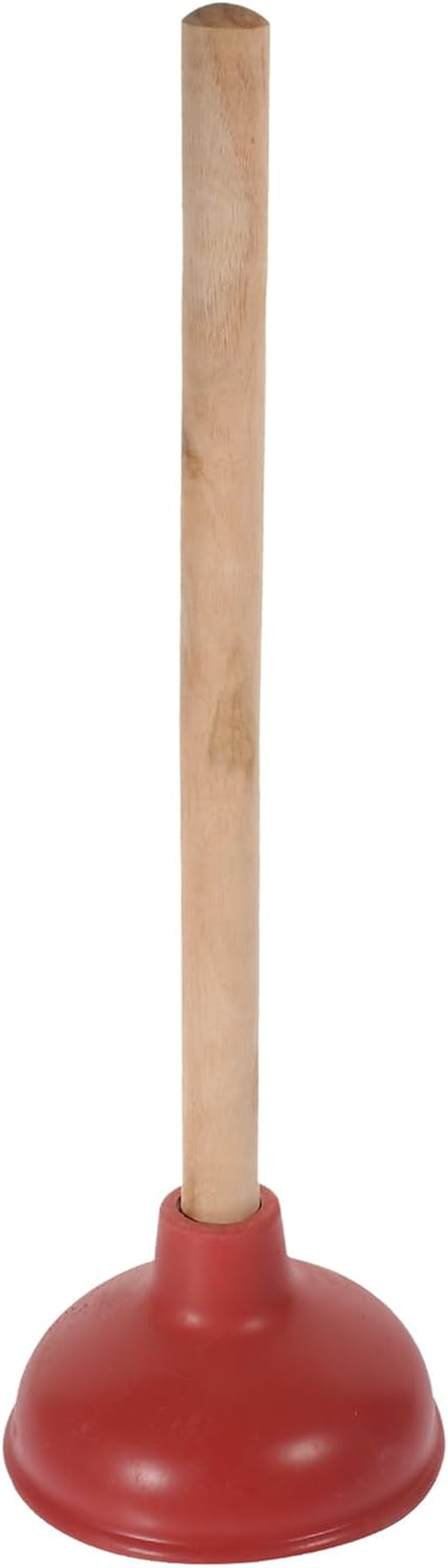 Gadpiparty Sink or Toilet Plunger Rubber Force Cup with Wooden Handle Heavy Duty Toilet Plunger for Toilet, Bathroom,Sink image number 5