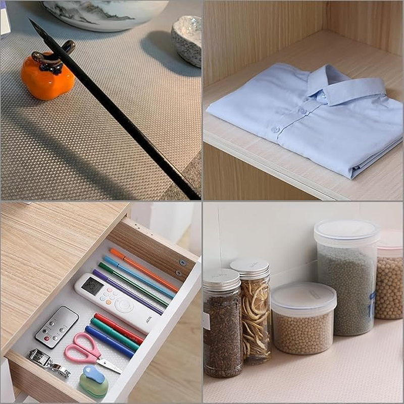 WADY Shelf Liner Non Adhesive Drawer Liner, Kitchen Cabinet Liner, Cabinet Liners for Shelves, Shelf Liners for Kitchen Cabinets Non-Adhesive, for Cupboard, Pantry Shelves, Bathroom (30X500Cm) image number 6