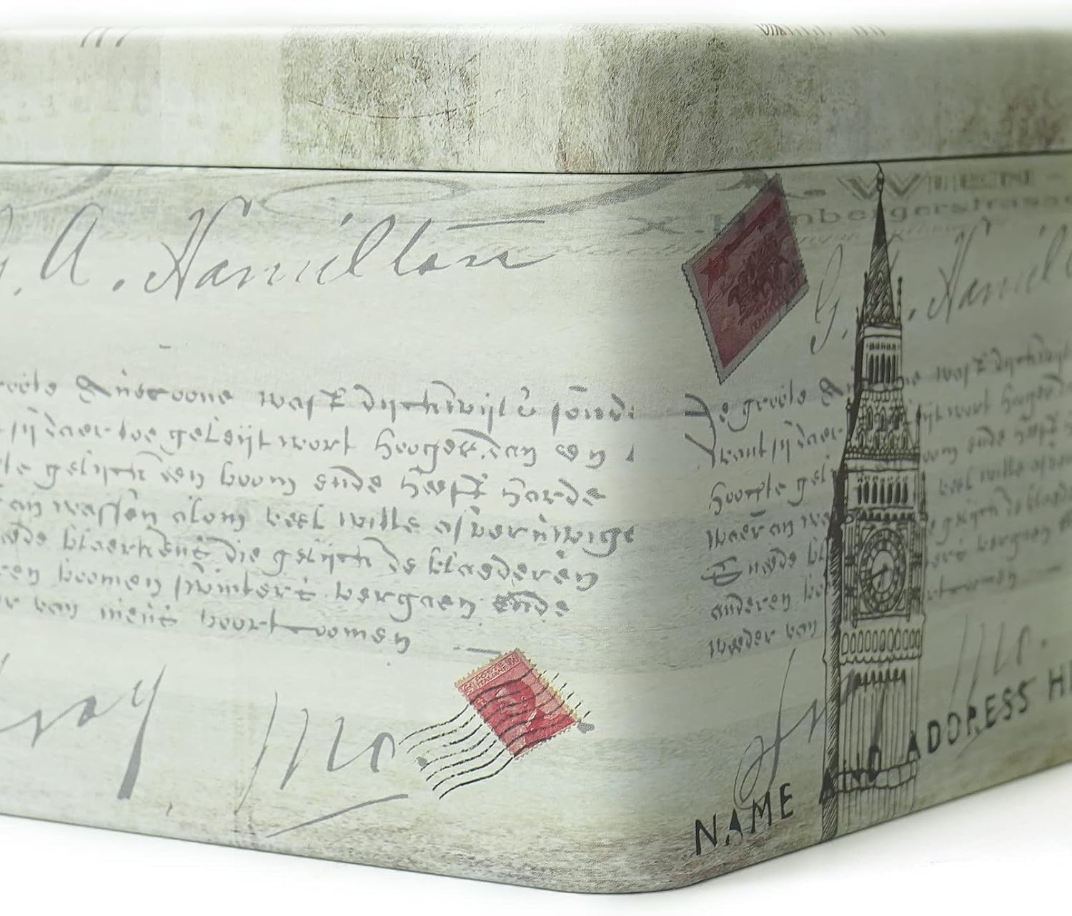 Dreamseden 2-Pack Small Storage Tin Box - Vintage US Flag, Green Sketching Metal Box Set - Decorative Mini Treasure Containers for Candy, Jewelry, Keepsakes - Home Decoration Gift Collection image number 2