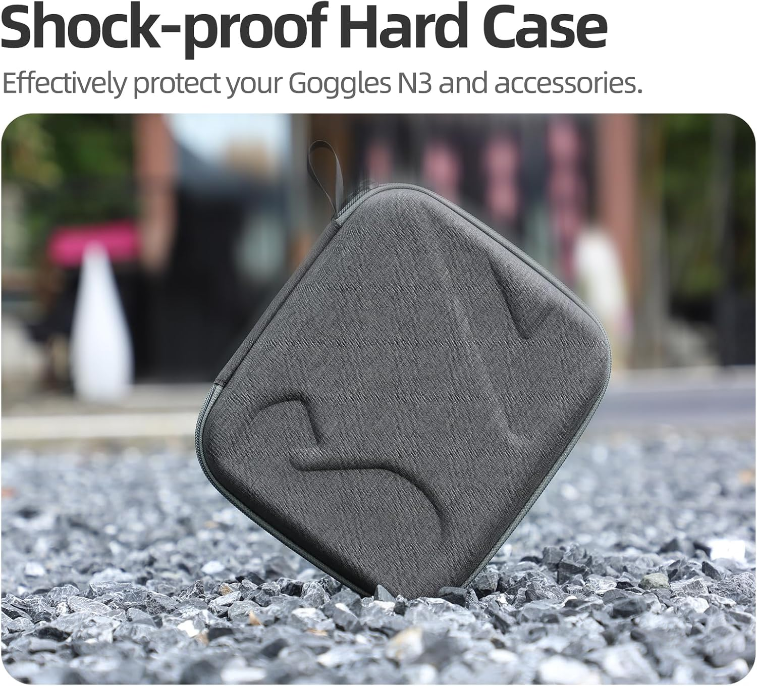 ZJRXM Case for DJI Goggles N3, Portable Storage Bag, Portable Protective Case for DJI Goggles N3, Gray, 228 * 201 * 101Mm image number 1