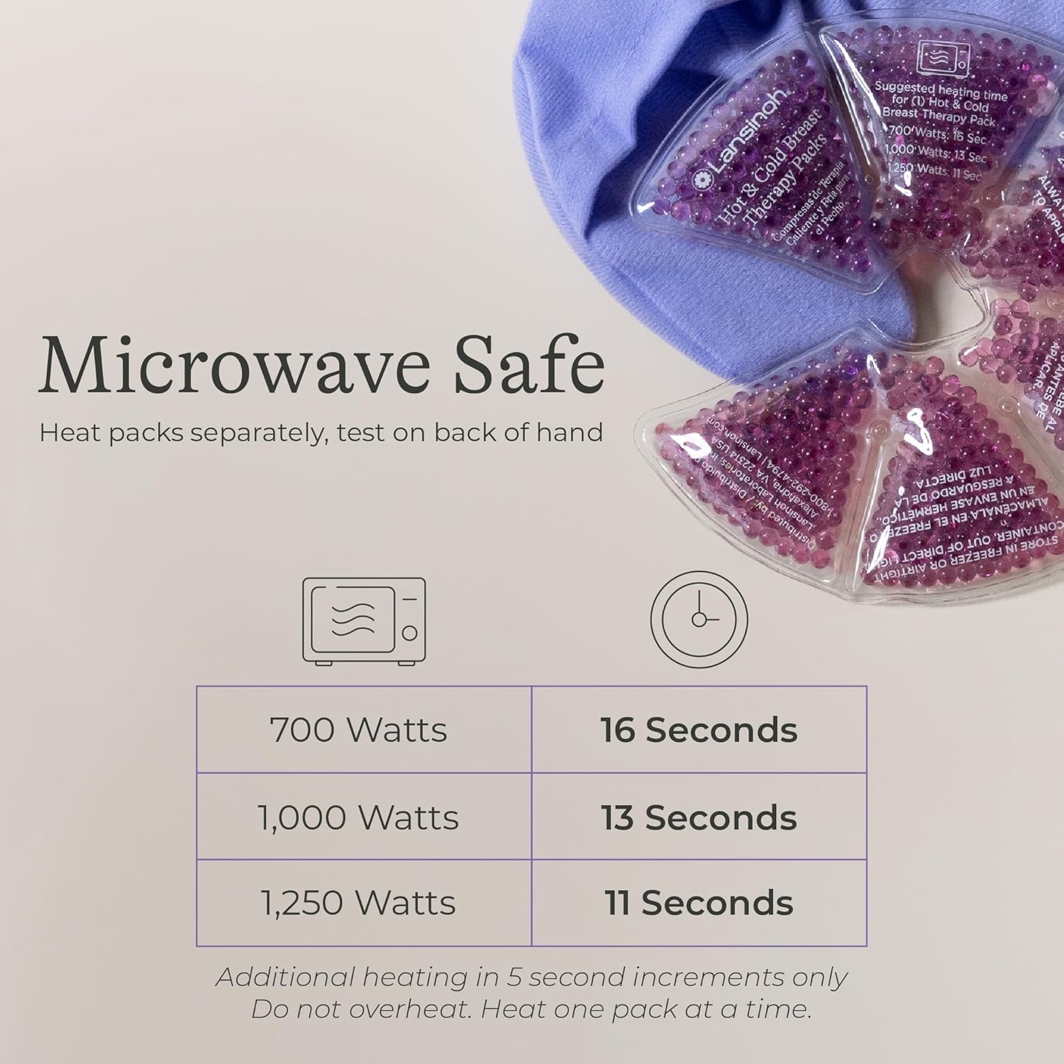 Lansinoh THERA Pearl 3-In-1 Hot or Cold Breast Therapy 2 Pack image number 5