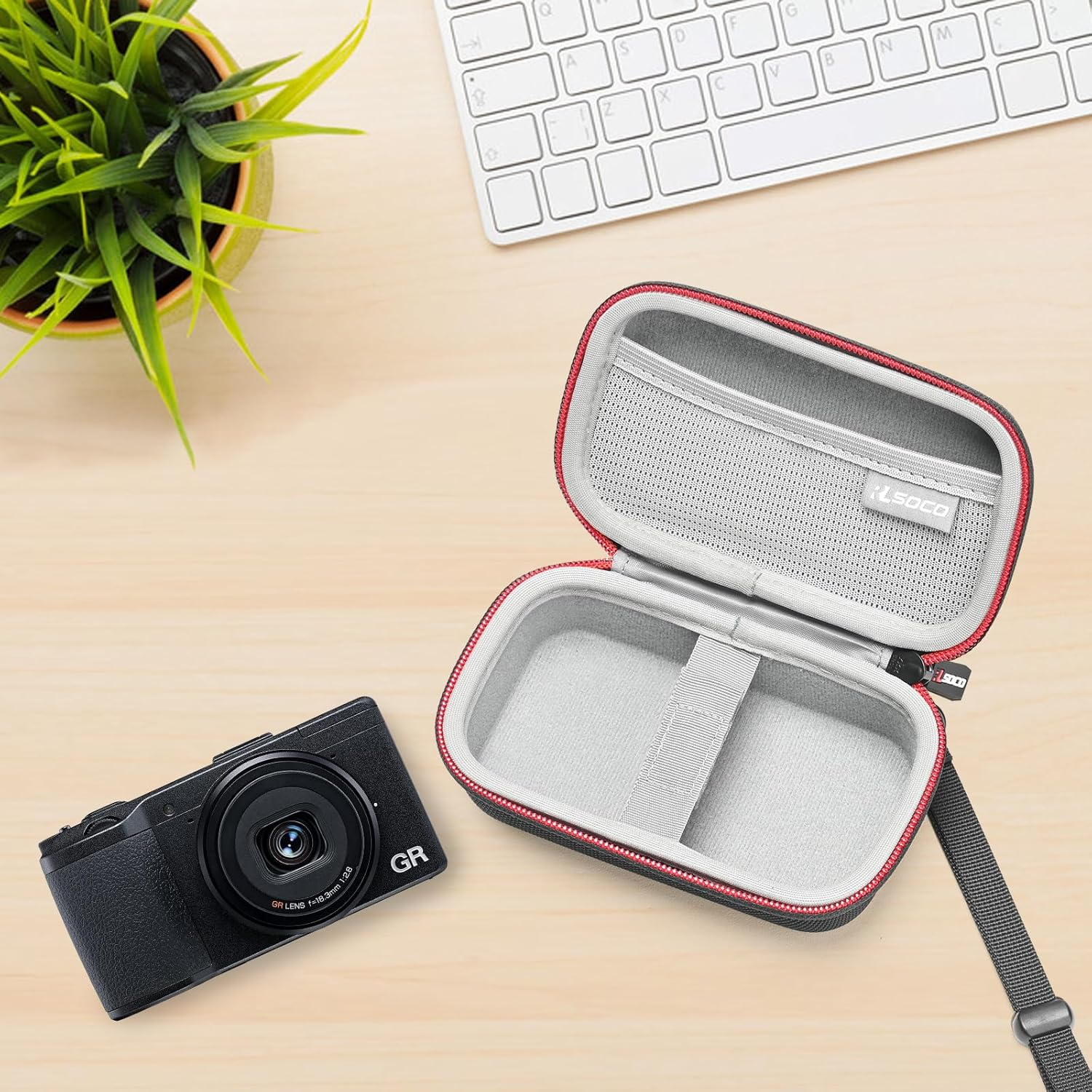 For RICOH GR Iv/Iii/Iiix/Ii/I Digital Camera, RLSOCO Case for RICOH GR Iv/Iii/Iiix/Ii/I, RICOH GR Camera Case - Black (Case Only) image number 6