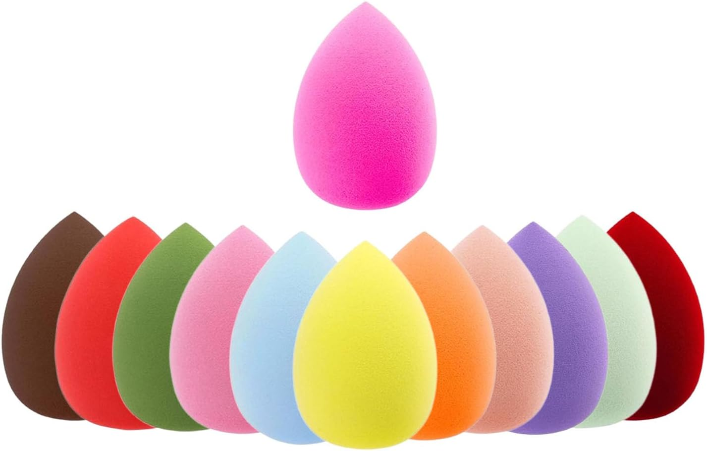 Makeup Sponges for Foundation, 12PCS Makeup Egg Sponge for Dry & Wet Use,Blending Powder Puff, Beauty Gifts for Women,Travel Beauty Products, Skincare Accessories