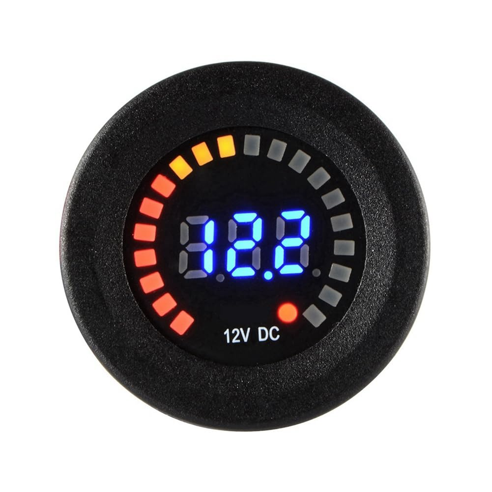 Veumoie DC 12V Universal Car Motorcycle Boat LED Digital Voltmeter Panel Volt Meter Monitor Gauge Display Car Accessories image number 2