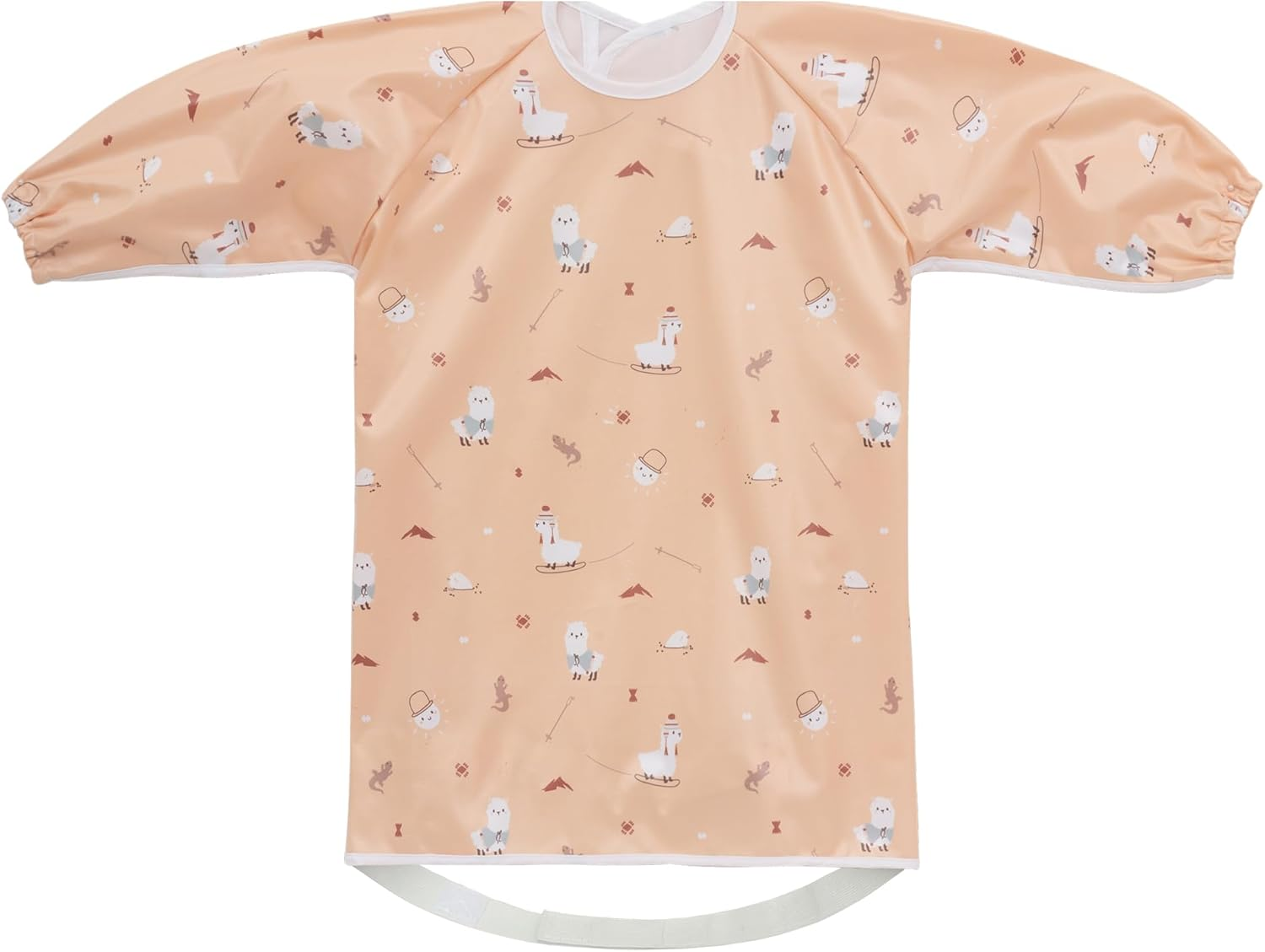 Little Dimsum Baby & Toddler Weaning Bib Coverall, Attaches to High Chair, Waterproof Long Sleeve Feeding Smock Apron, Easy to Clean for Eating 6-36 Months