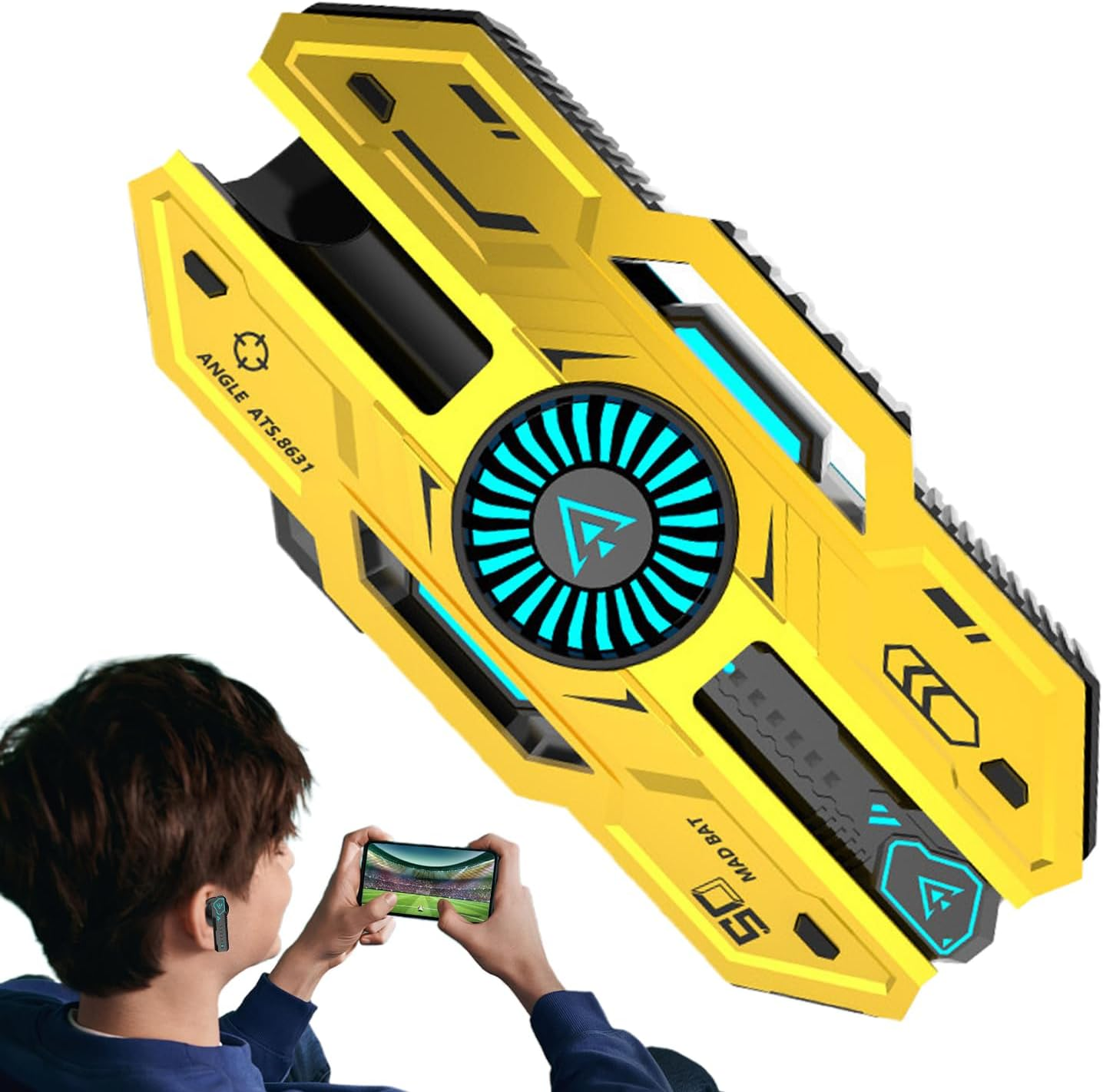 Noise Cancelling Earbuds - Noise-Cancelling RGB Light Comfortable Ear Buds,Fast-Charging Sweatproof Portable Players for Commuting Offices Studying Sleeping Outdoor