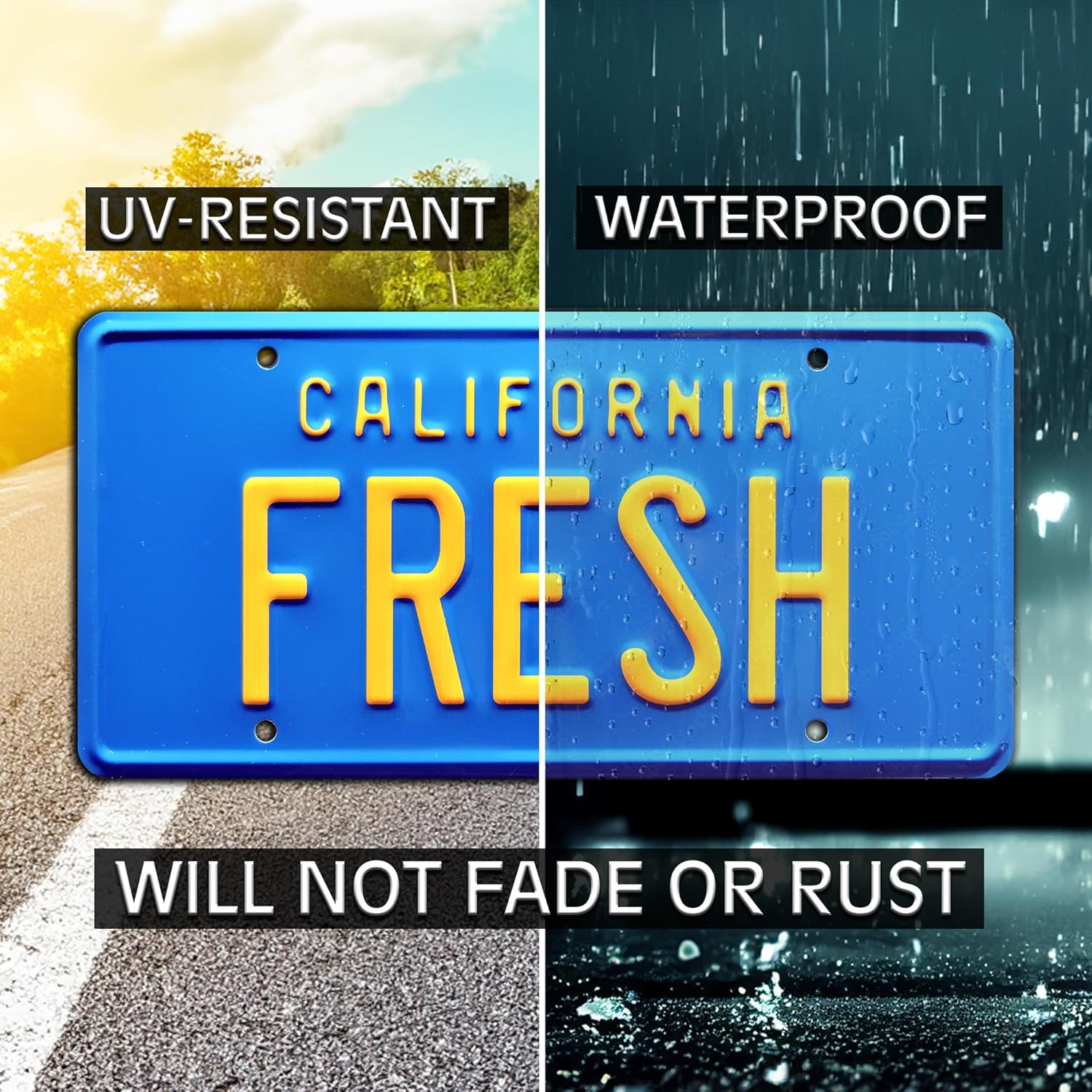 Fresh Prince of Bel Air | Fresh | Metal Stamped License Plate image number 2