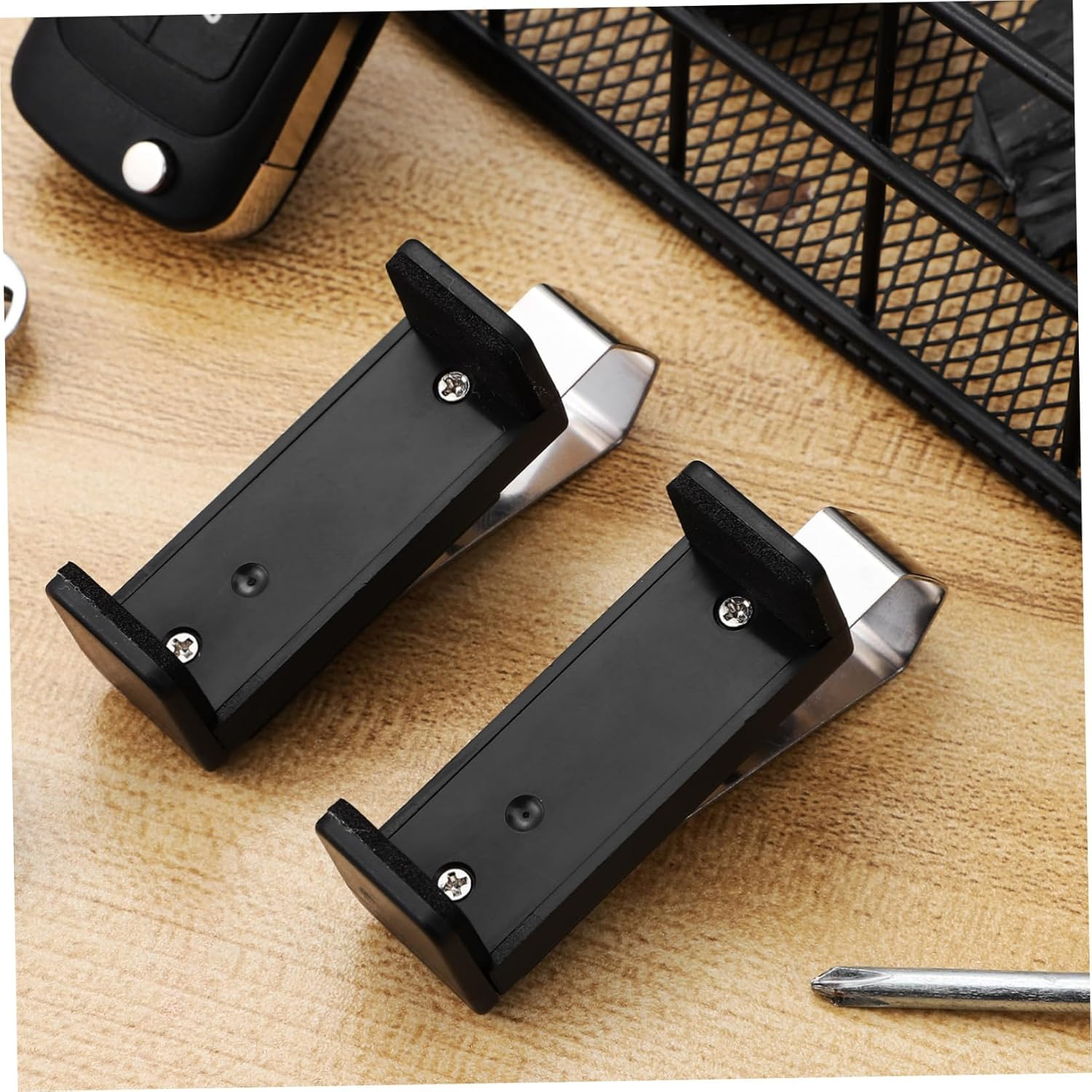 Jojofuny 6Pcs Garage Door Opener Clip Adjustable Auto Sun Visor Clips for Garage Door Remotes Opener Remote Holder for Auto Visor image number 7