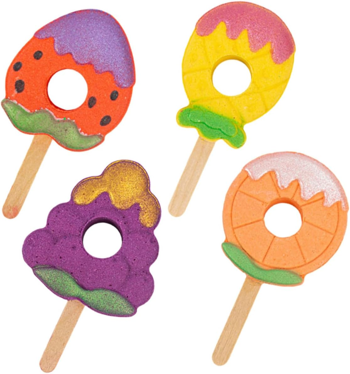 Gogogmee 4Pcs Salt Bomb Bubble Bath Bomb Portable Moisturizing Relaxation Therapy Spa for Girlfriend Wife Friends