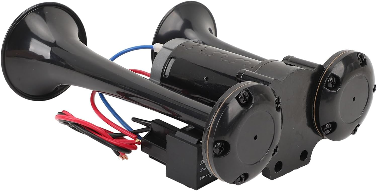 Super Loud Air Horn, DC24V 130Db Dual Trumpet Air Horn Kit, 0.08Mpa - 0.13Mpa Air Pressure Car Train Horns for Any 24V Vehicle Trucks Car or SUV, Easy Installation image number 1