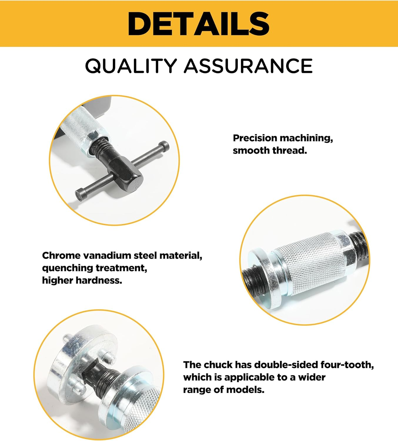 SUJADE YAKEFLY Brake Caliper Piston Rewind Tool, Brake Piston Wind Back Tool,Car Rear Brake Pad Wind Back Tool,Right Handle Set Brake Caliper Wind Back Tool for for Replacement of Rear Brake Pad image number 1