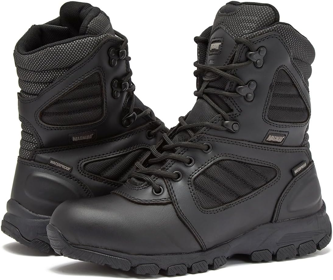 MAGNUM Men'S Bragg Waterproof Tactical Boots for Men, Mens Military Hiking Boots, Breathable Light Weight Work Boots for Men image number 3