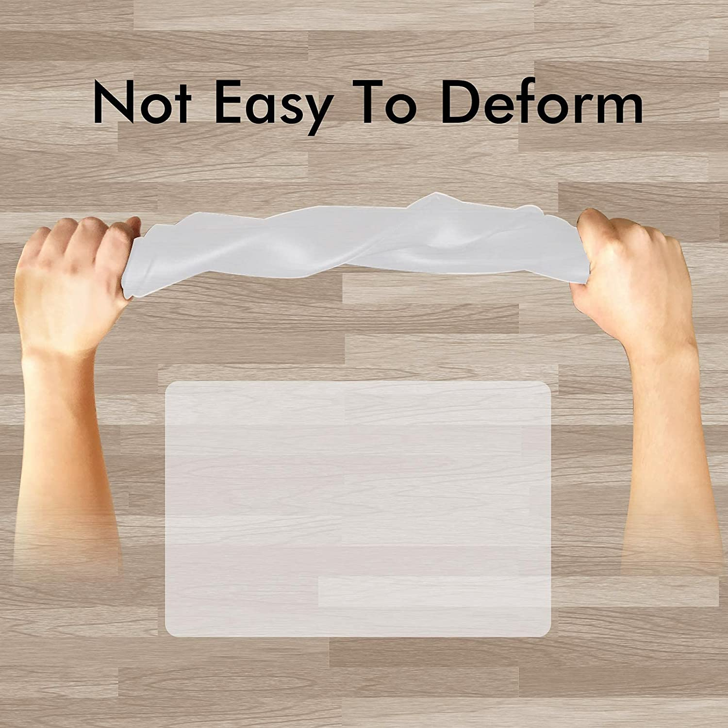 Pinrui Large Silicone Mat 60 X 40Cm of 1, Non-Slip Kitchen Bench Top Protector for Air Fryer, Microwave, Table, Easy to Clean (Clear) - 2, Black image number 4