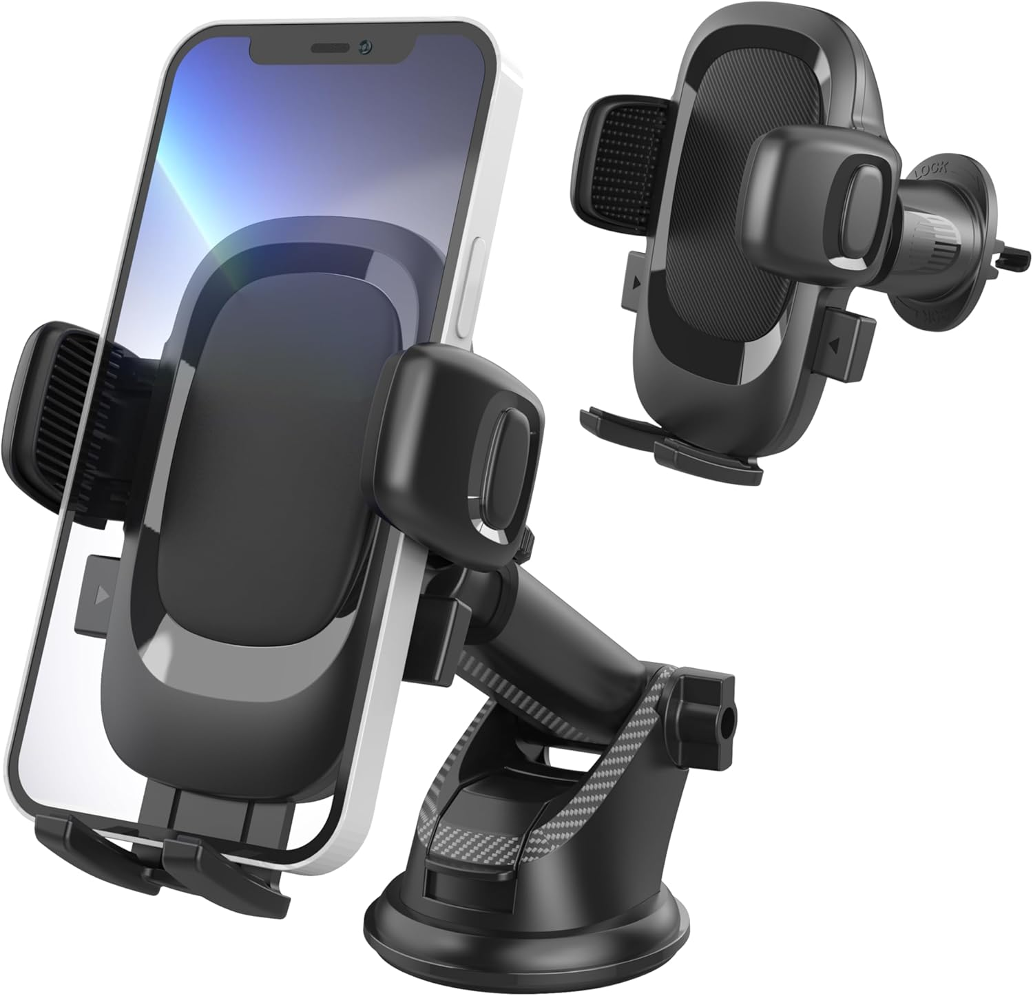 Car Phone Holder, Air Vent & Windshield Cradle, 360 Degree Rotation, Universal Phone Holder for Car 15 Pro Max 14 13 XR XS Samsung and More image number 6